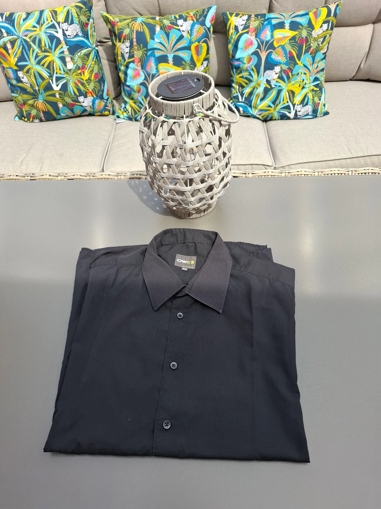 Chemise homme noire taille 46 - très bon état